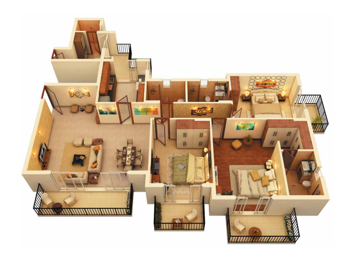 3Bhk Type 1