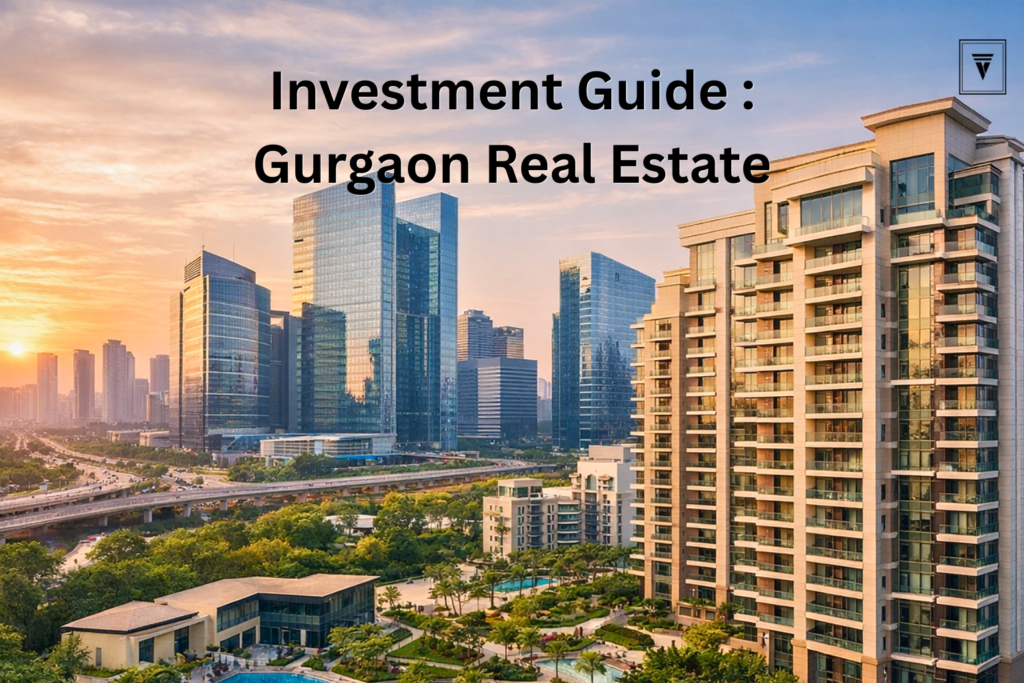 Modern apartments and skyline in Gurgaon real estate market