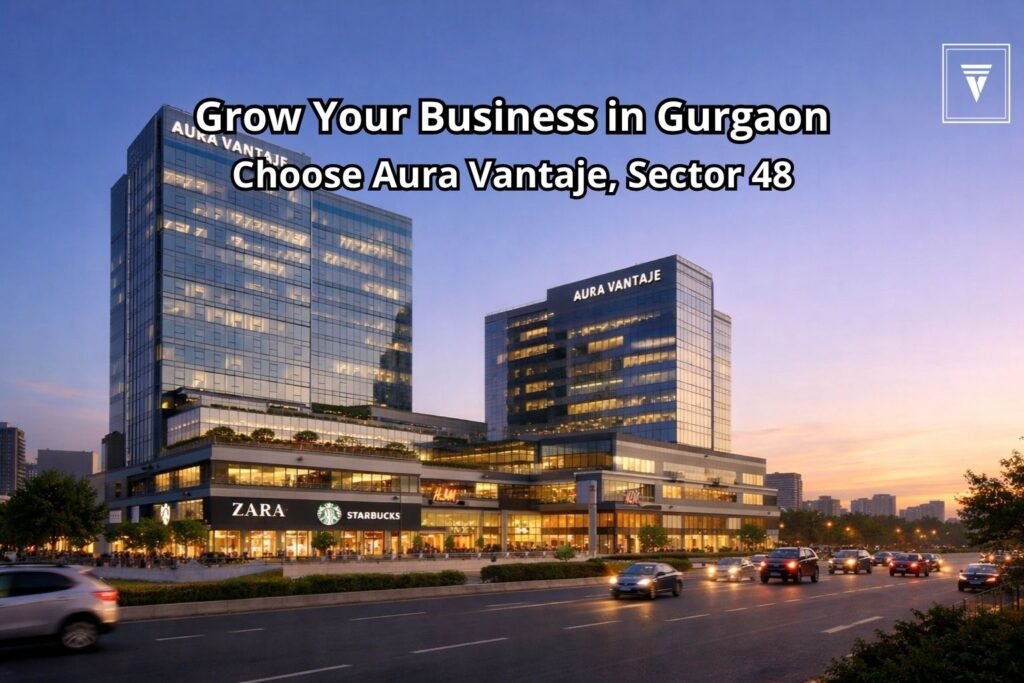 Aura Vantaje Sector 48 Gurgaon modern commercial project with premium office and retail spaces