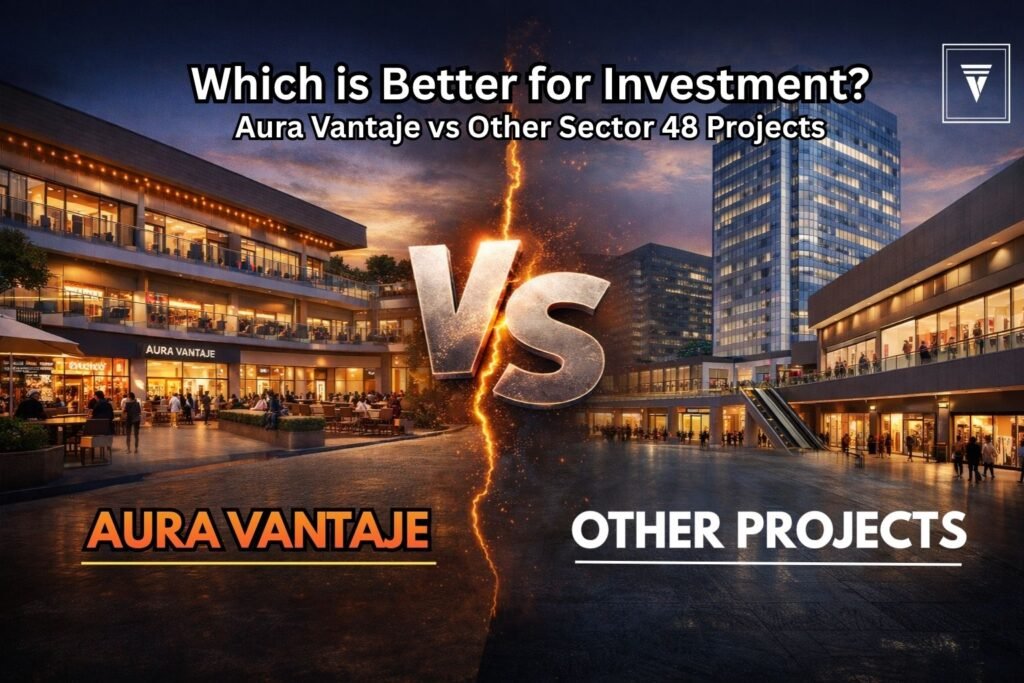Aura Vantaje vs other commercial projects in Sector 48 Gurgaon comparison