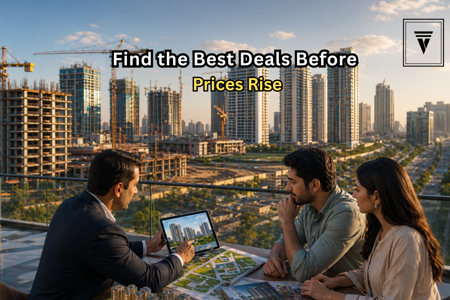 Investor identifying early property deals in Gurgaon real estate market