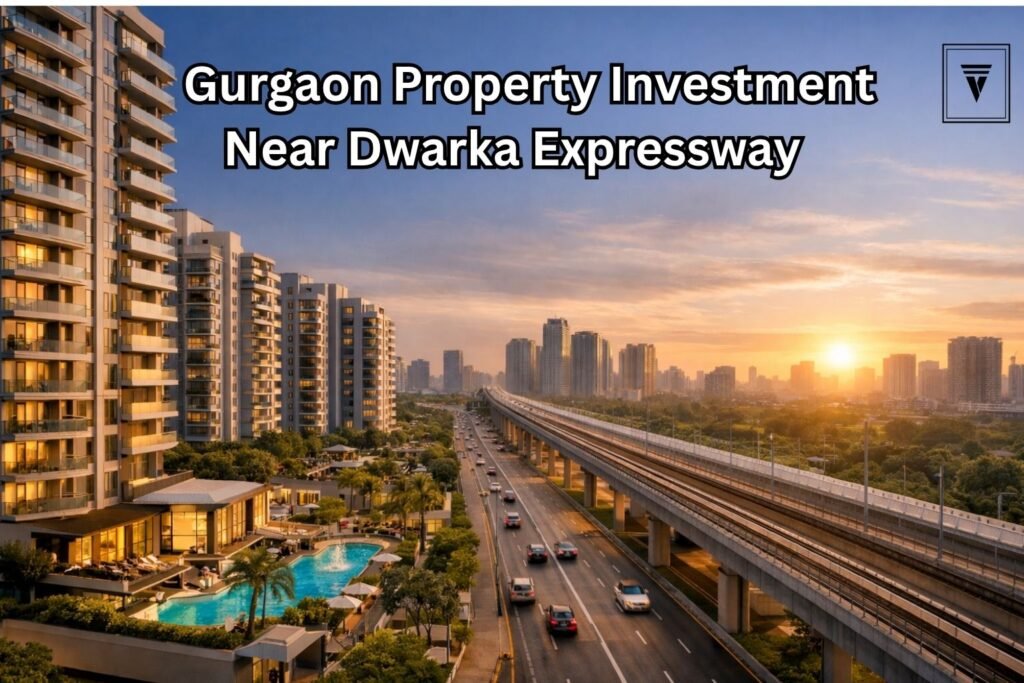 Modern residential property in Gurgaon near Dwarka Expressway showing high-rise apartments and premium real estate investment opportunity in 2026