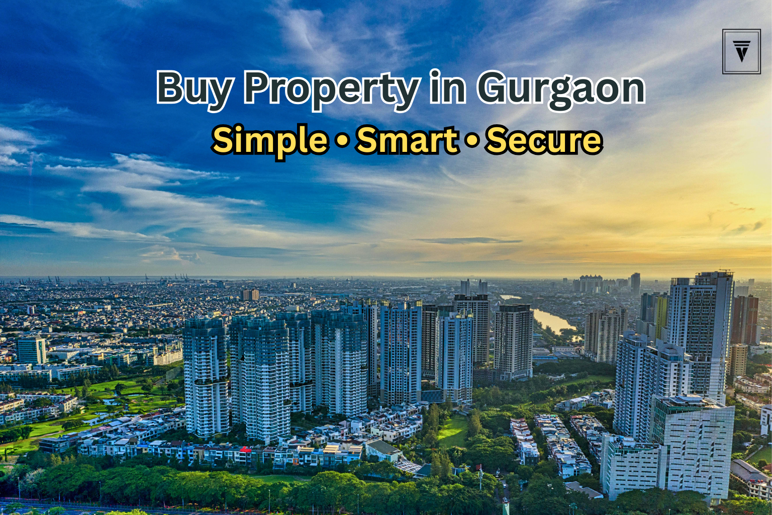 Modern residential and commercial buildings representing online property portals in India for smart home buying in 2026