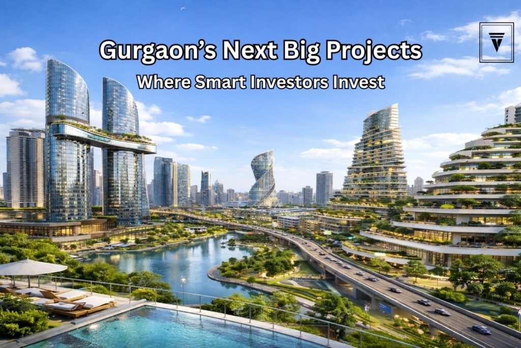 Modern skyline of Gurgaon showcasing upcoming real estate projects for investment in 2026