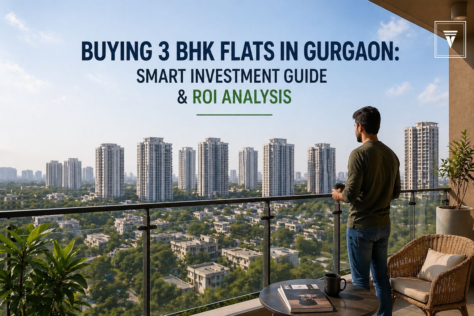 Luxury 3 BHK residential flats in Gurgaon showcasing modern high-rise apartments with premium architecture and green surroundings