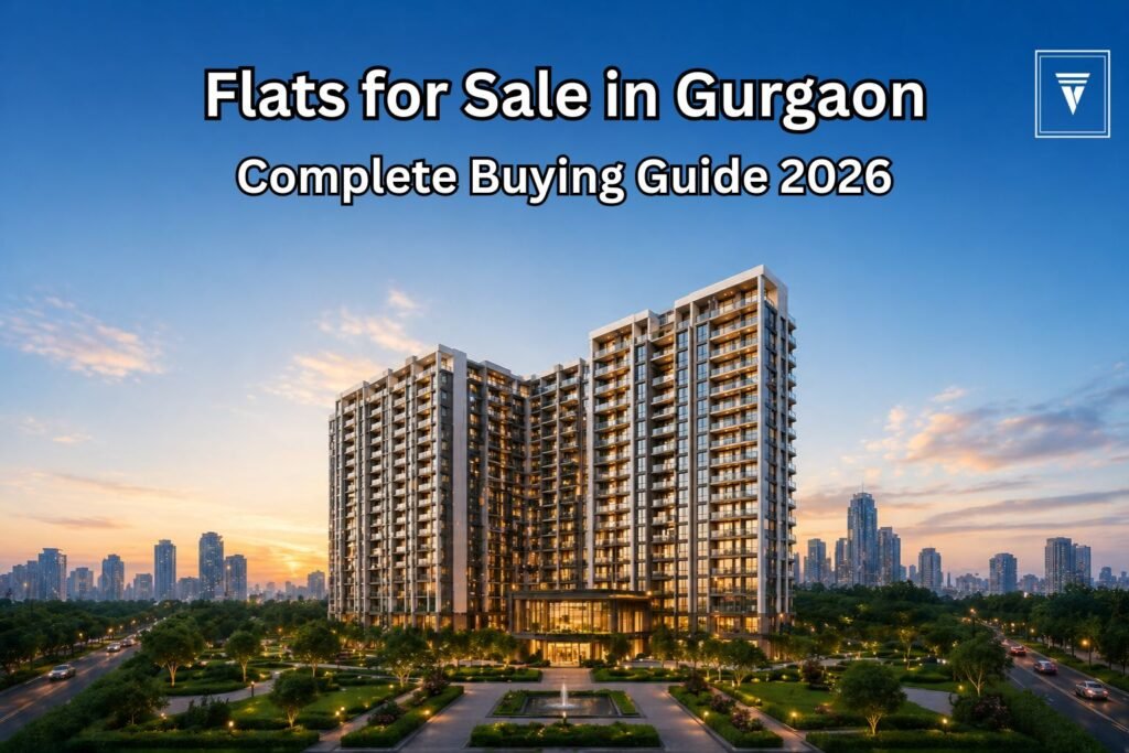 Modern luxury flats for sale in Gurgaon with skyline view and landscaped surroundings