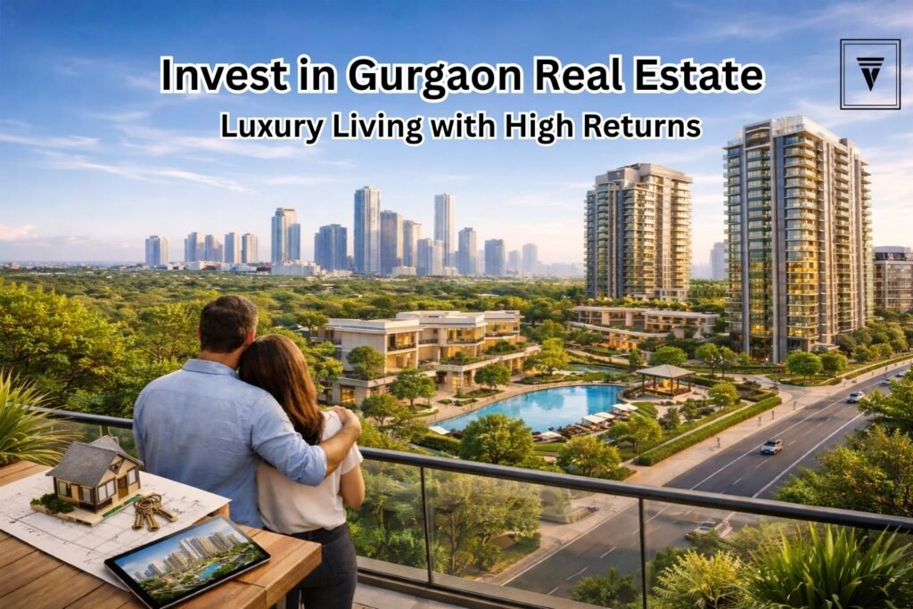 Modern luxury residential apartments in Gurgaon showcasing premium property investment opportunities in 2026