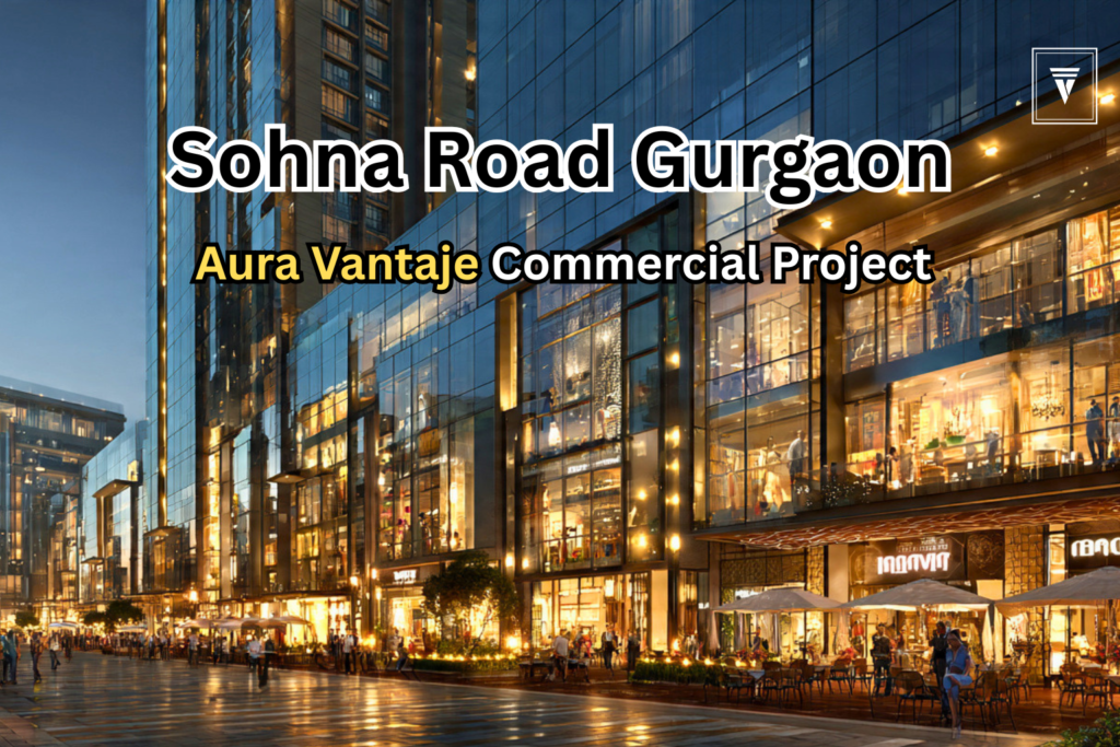 Commercial project on Sohna Road Gurgaon featuring Aura Vantaje retail shops and office spaces