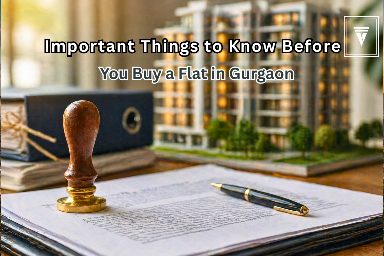Things to know before buying a flat in Gurgaon including legal checks and financial planning with property documents and modern apartments