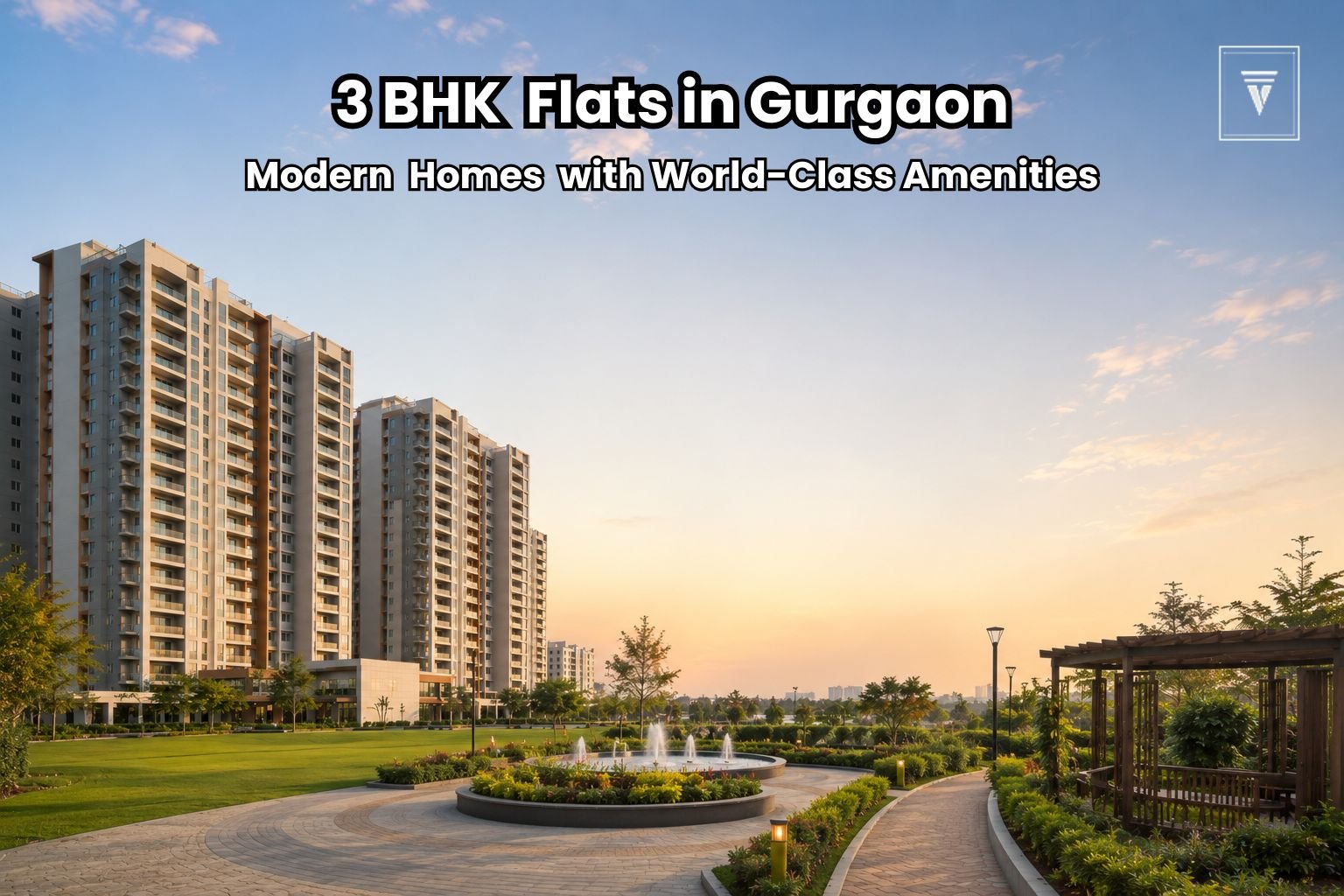 3 BHK flats in Gurgaon offering spacious living with modern design by Vintage Vista