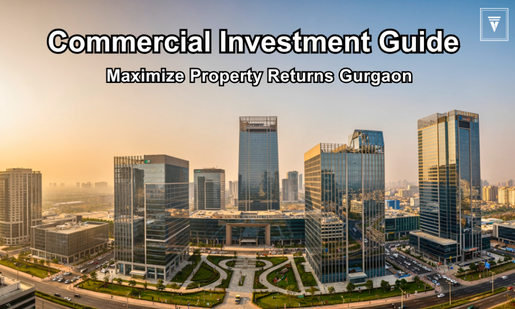 Modern commercial office towers in Gurugram representing investment guide for maximum returns in real estate