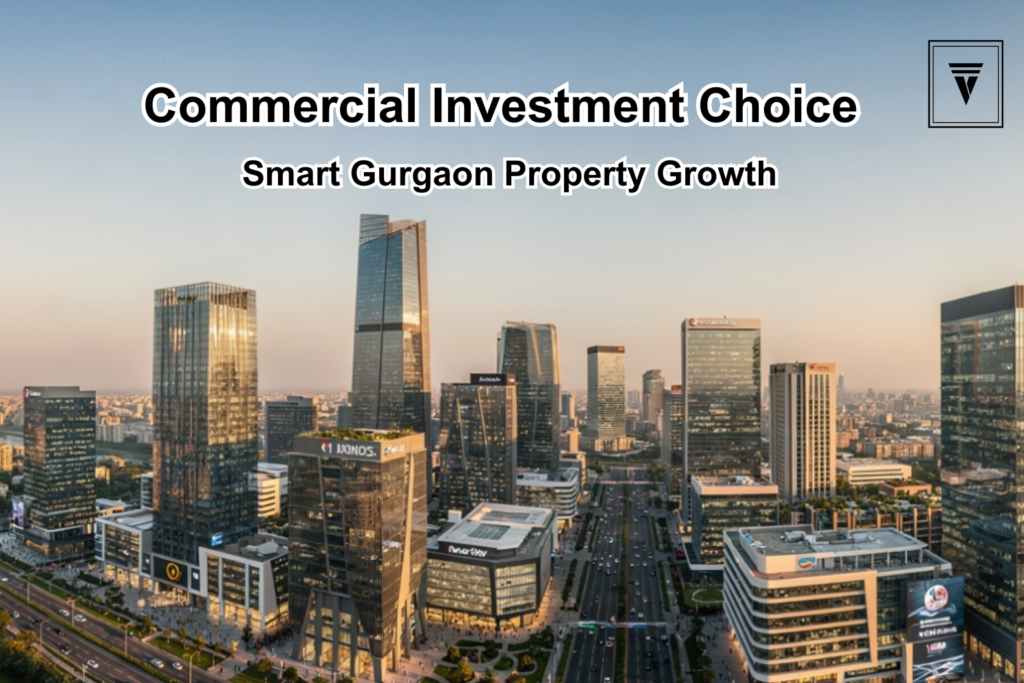 Modern commercial office towers in Gurgaon representing smart investment opportunities in commercial real estate