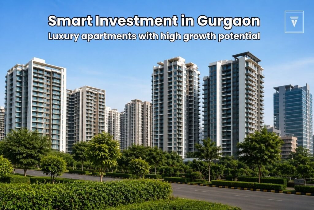 Luxury apartment skyline in Gurgaon showcasing modern real estate investment opportunities.