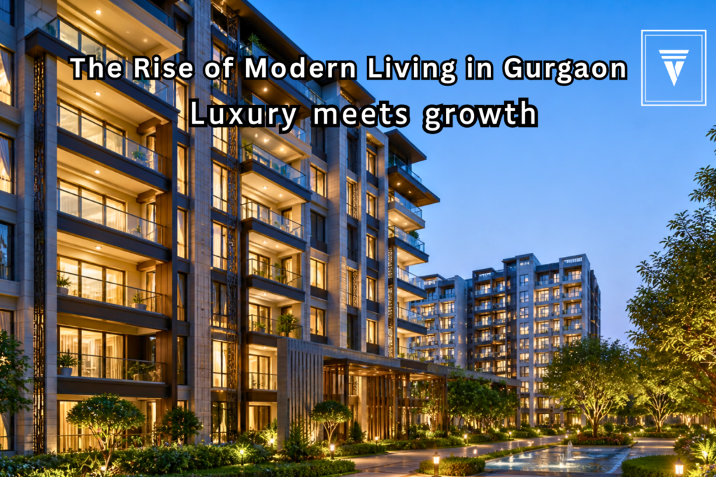 luxury apartment for sale Gurgaon with modern exterior and landscaped gardens