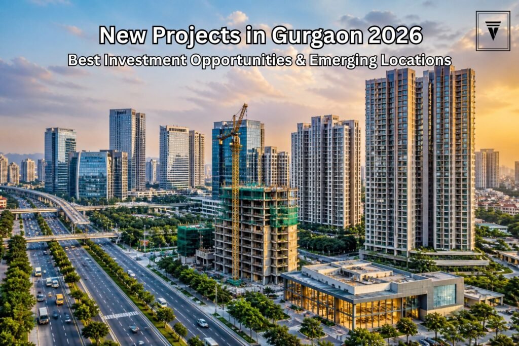 New real estate projects in Gurgaon 2026 with modern skyline and investment opportunities