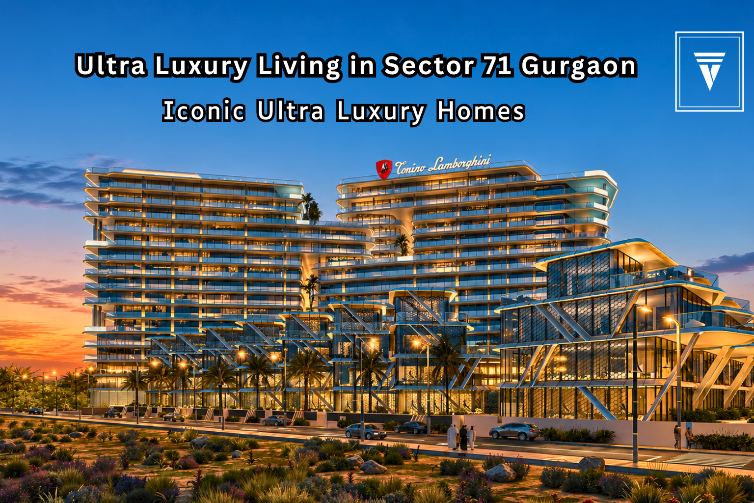 Ultra luxury Lamborghini branded residences in Sector 71 Gurgaon featuring premium high-rise architecture and modern luxury lifestyle living for elite buyers and investors.