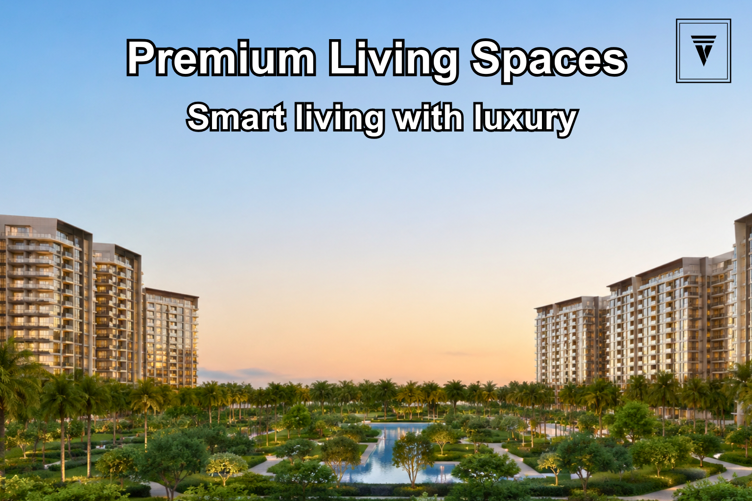 Luxury residential projects on Dwarka Expressway featuring modern high-rise apartments, landscaped gardens, and spacious sky view with premium architecture