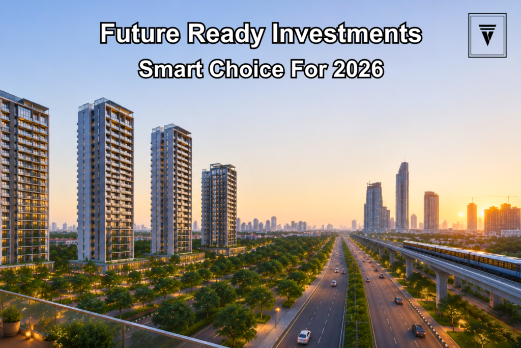 Modern residential towers along Dwarka Expressway showcasing investment opportunities in new launch projects in 2026