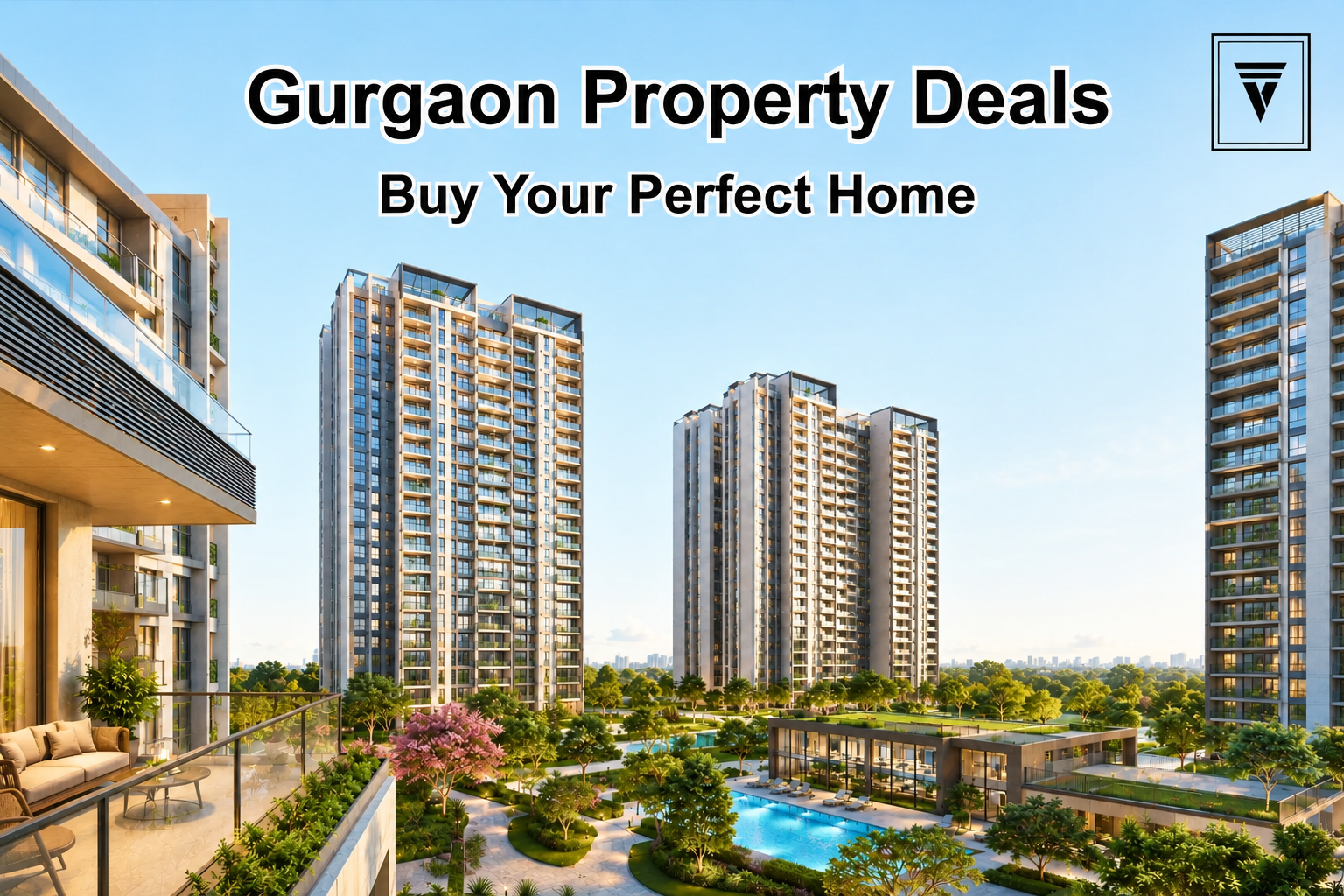 Luxury apartments for sale in Gurgaon featuring modern residential towers and premium amenities.