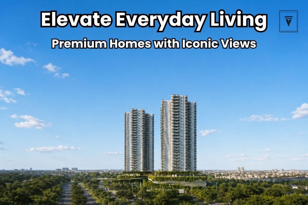 SOBHA Altus luxury twin towers with panoramic skyline views and landscaped surroundings in Gurugram