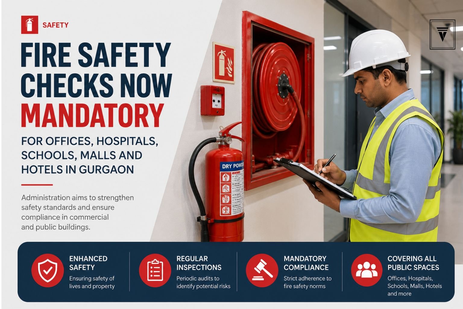Fire Safety Checks Now Mandatory for Offices, Hospitals, Schools, Malls and Hotels in Gurgaon